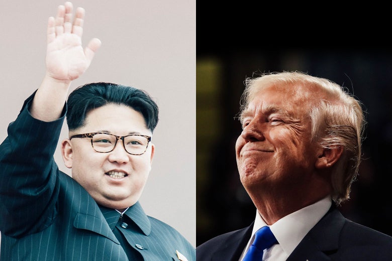 Kim Jong-un and Donald Trump.